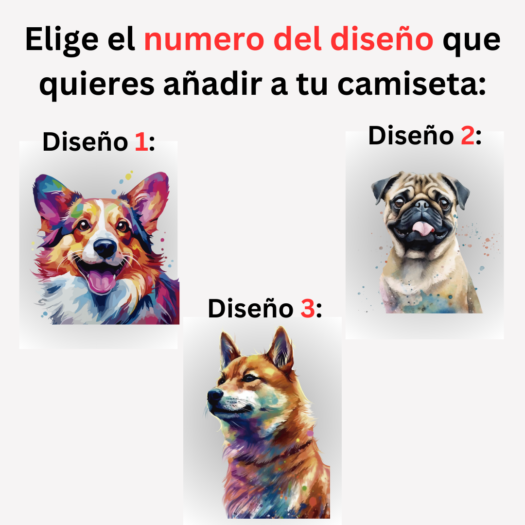 Camiseta perro, camiseta perro colores