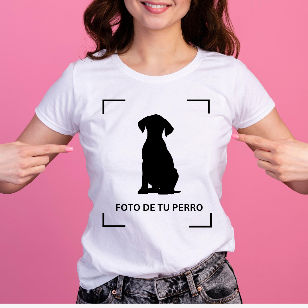 Camiseta personalizada perro, con foto de tu perro